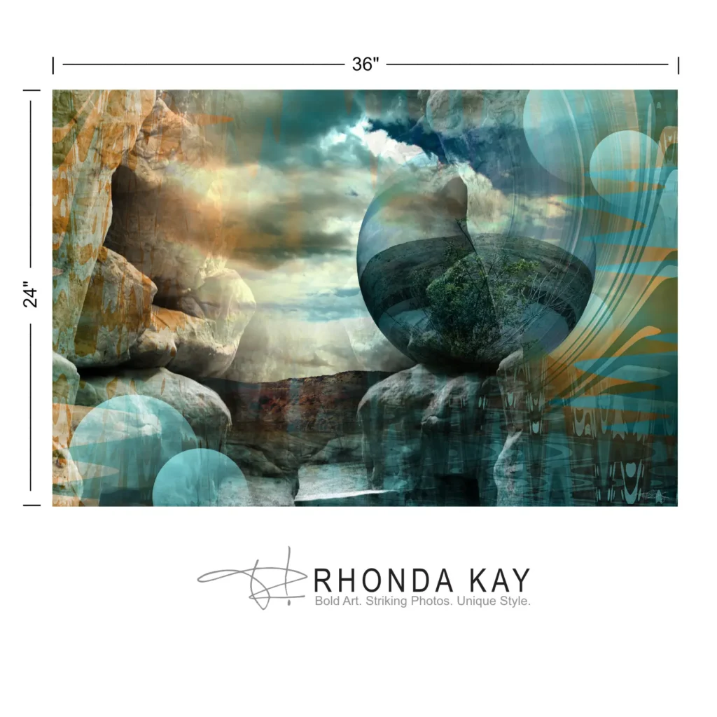 Rhonda Kay Digital Art Original: A Place Of Zen Dimensions Image