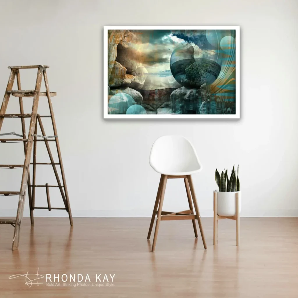 Rhonda Kay Digital Art Original: A Place Of Zen Mockup Image 05