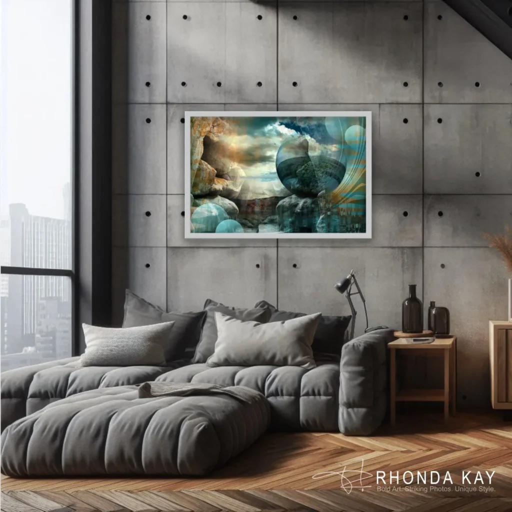 Rhonda Kay Digital Art Original: A Place Of Zen Mockup Image 06