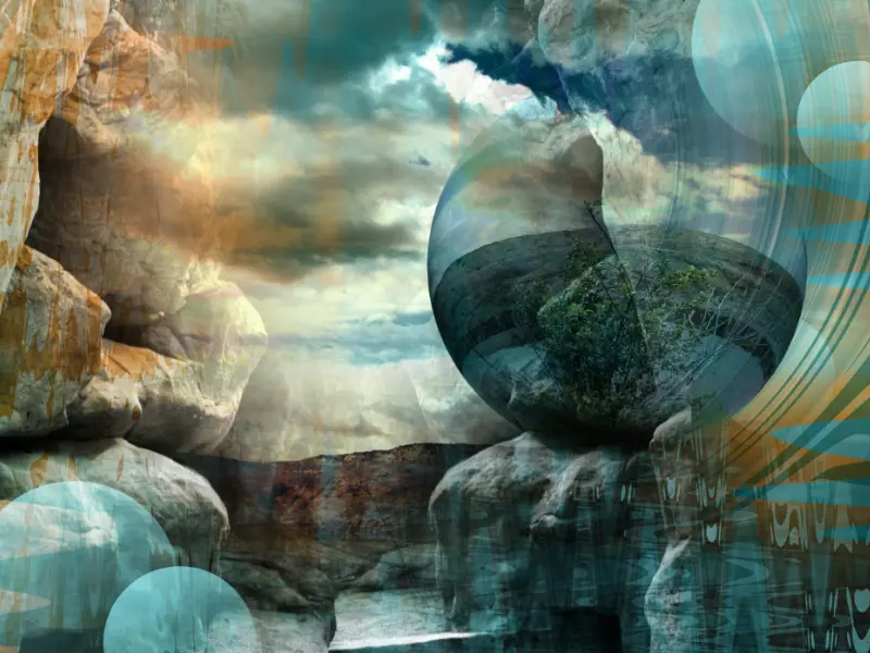 Rhonda Kay Digital Art Original: A Place of Zen Thumbnail Image