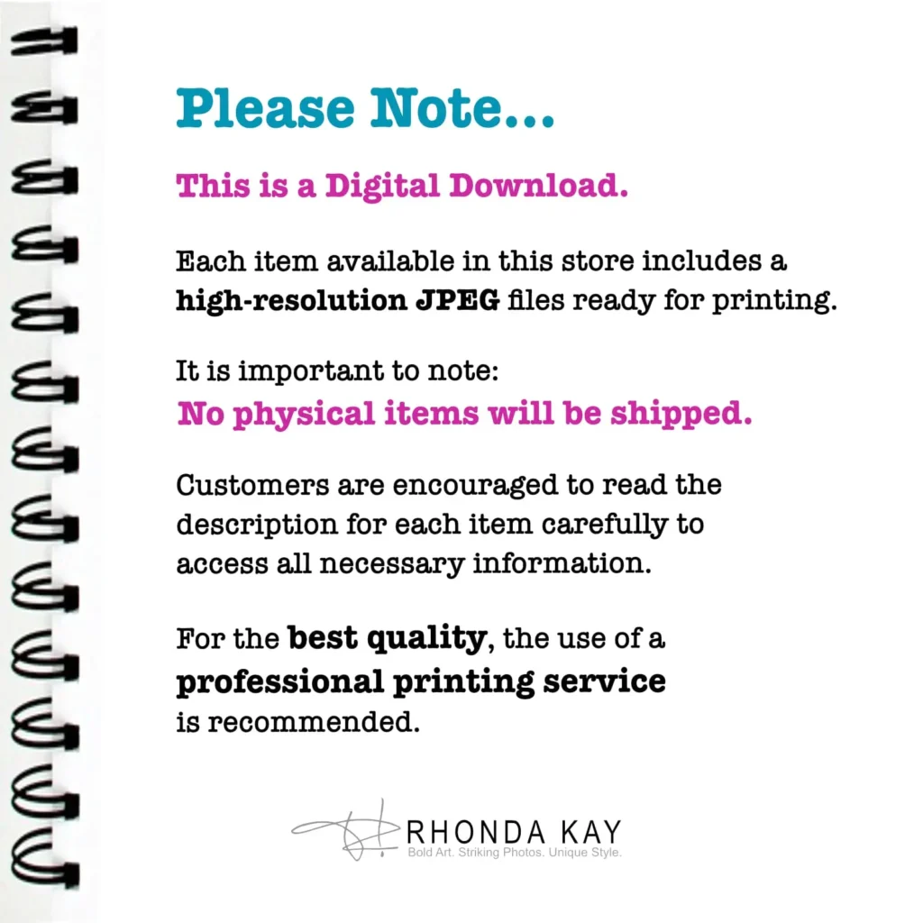 Rhonda Kay Digital Art Original: Live Please Note Image