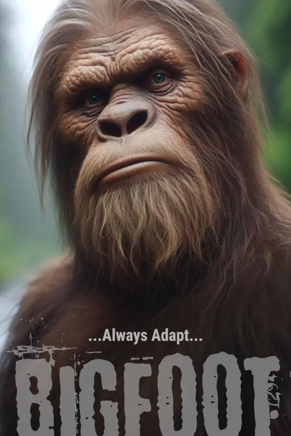 Rhonda Kay Bigfoot AI Generated Art: Always Adapt Poster Thumbnail Image