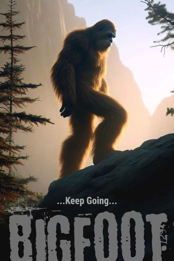 Rhonda Kay Bigfoot AI Generated Art: Keep Going Poster Thumbnail Image