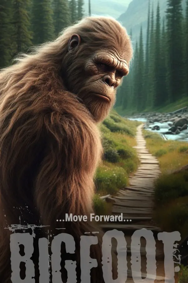 Rhonda Kay Bigfoot AI Generated Art: Move Forward Poster Thumbnail Image