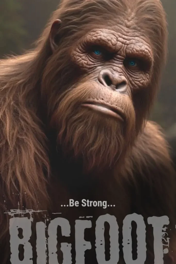 Bigfoot Motivational Poster – Be Strong Full Image