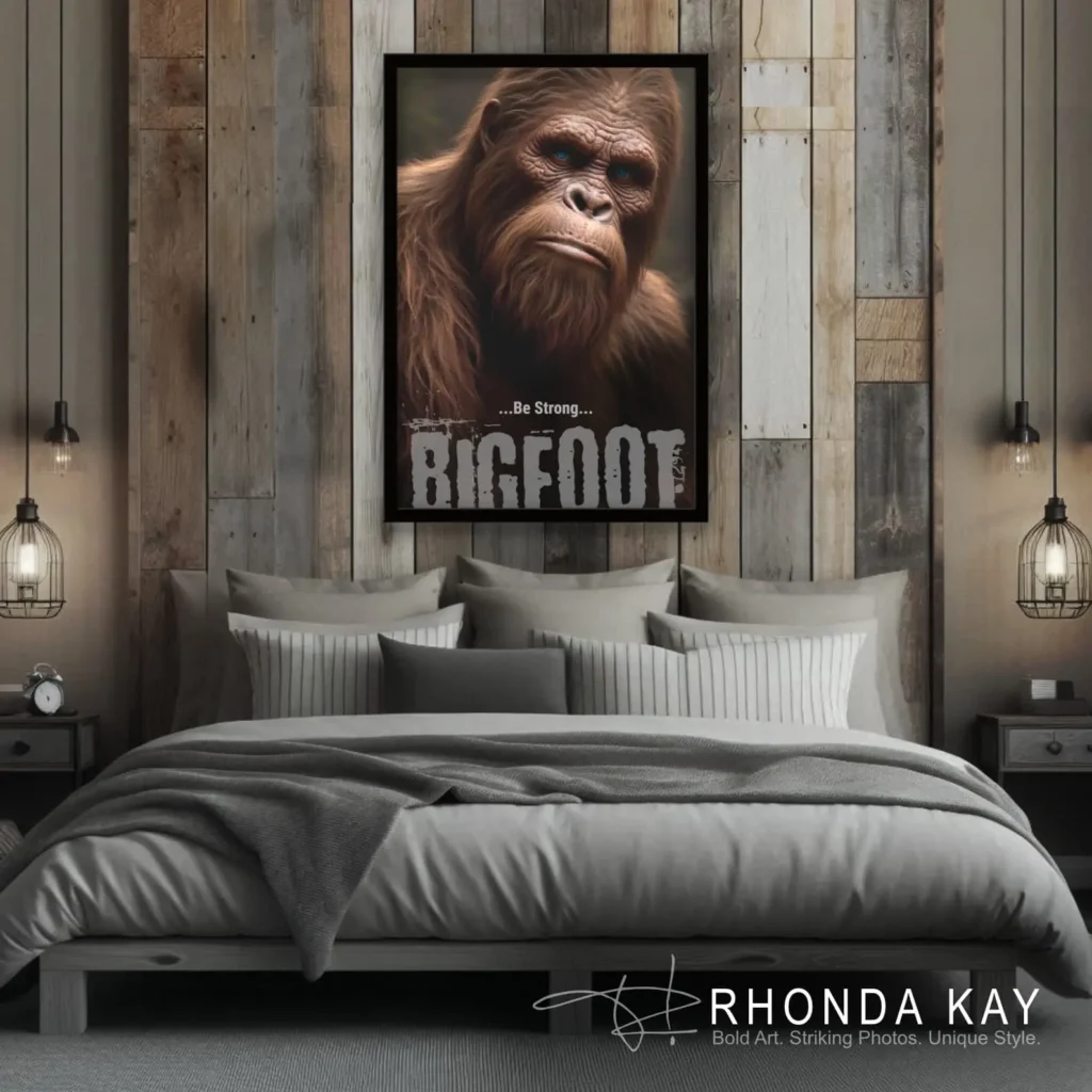 Bigfoot Motivational Poster – Be Strong Mockup Image 06