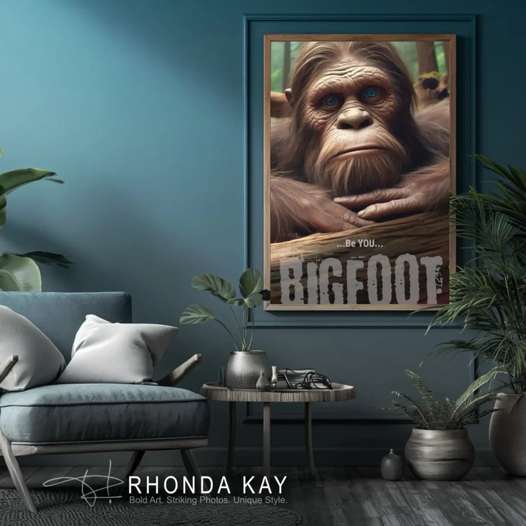 Bigfoot Motivational Poster – Be You Mockup Image 06