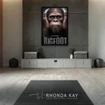 Bigfoot Motivational Poster – Just Breathe Mockup Image 07