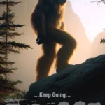 Bigfoot Motivational Poster – Keep Going Full Image