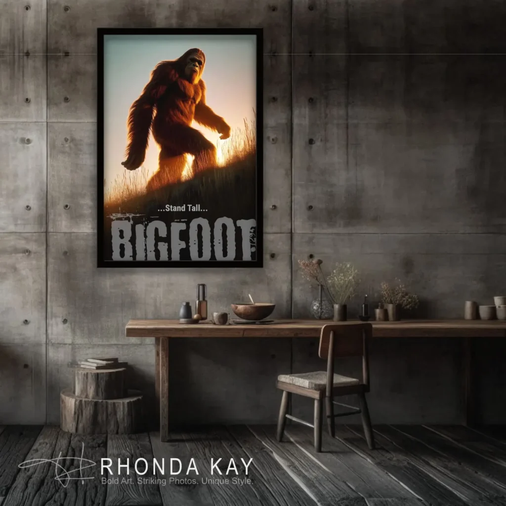 Bigfoot Motivational Poster – Stand Tall Mockup Image 07