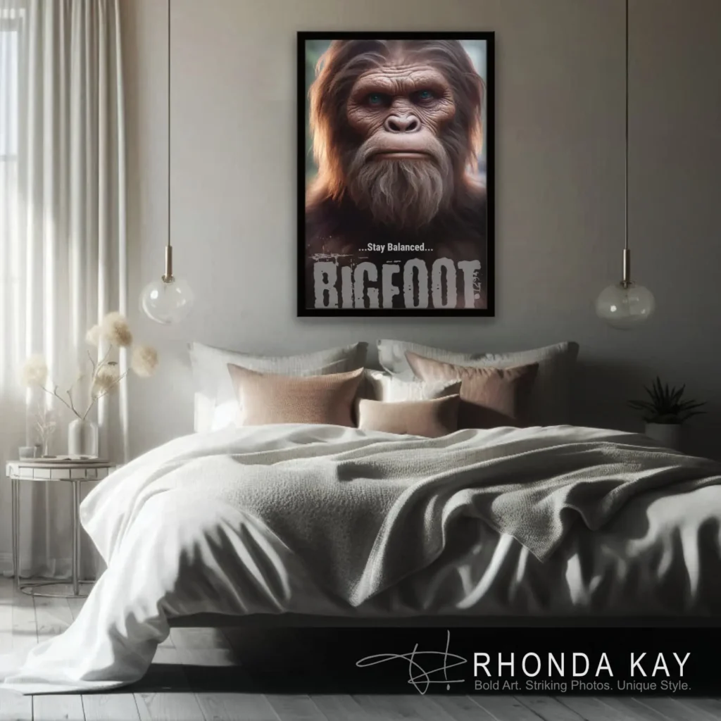 Bigfoot Motivational Poster – Stand Balanced Mockup Image 06