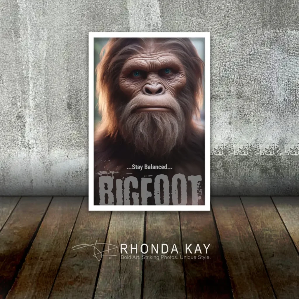 Bigfoot Motivational Poster – Stand Balanced Mockup Image 09