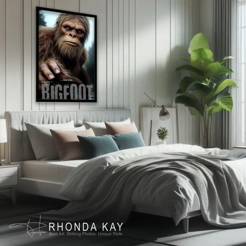 Bigfoot Motivational Poster – Survive Mockup Image 06