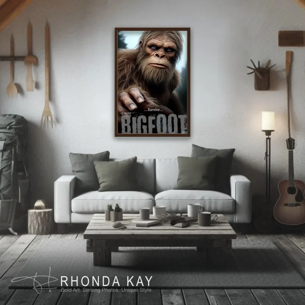 Bigfoot Motivational Poster – Survive Mockup Image 07