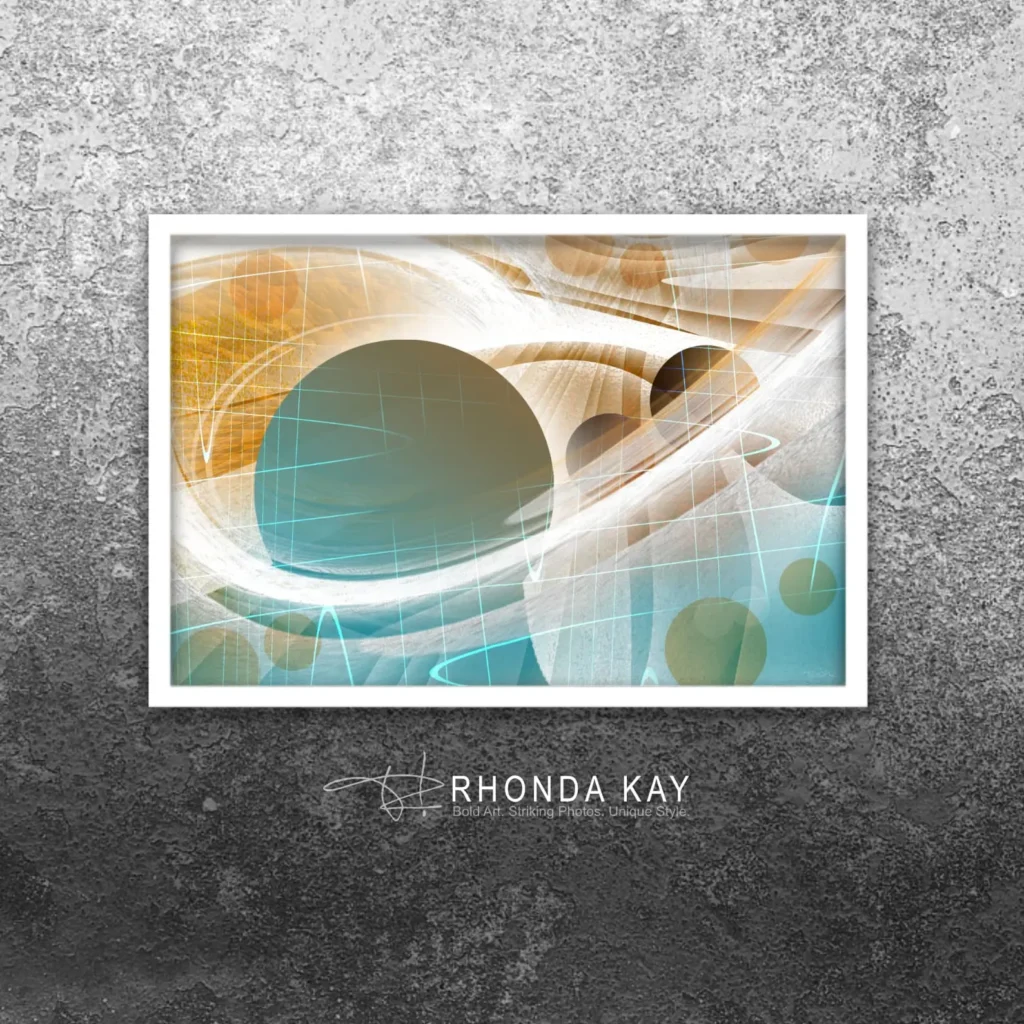 Rhonda Kay Digital Art Original: Radiating Light Mockup Image 02