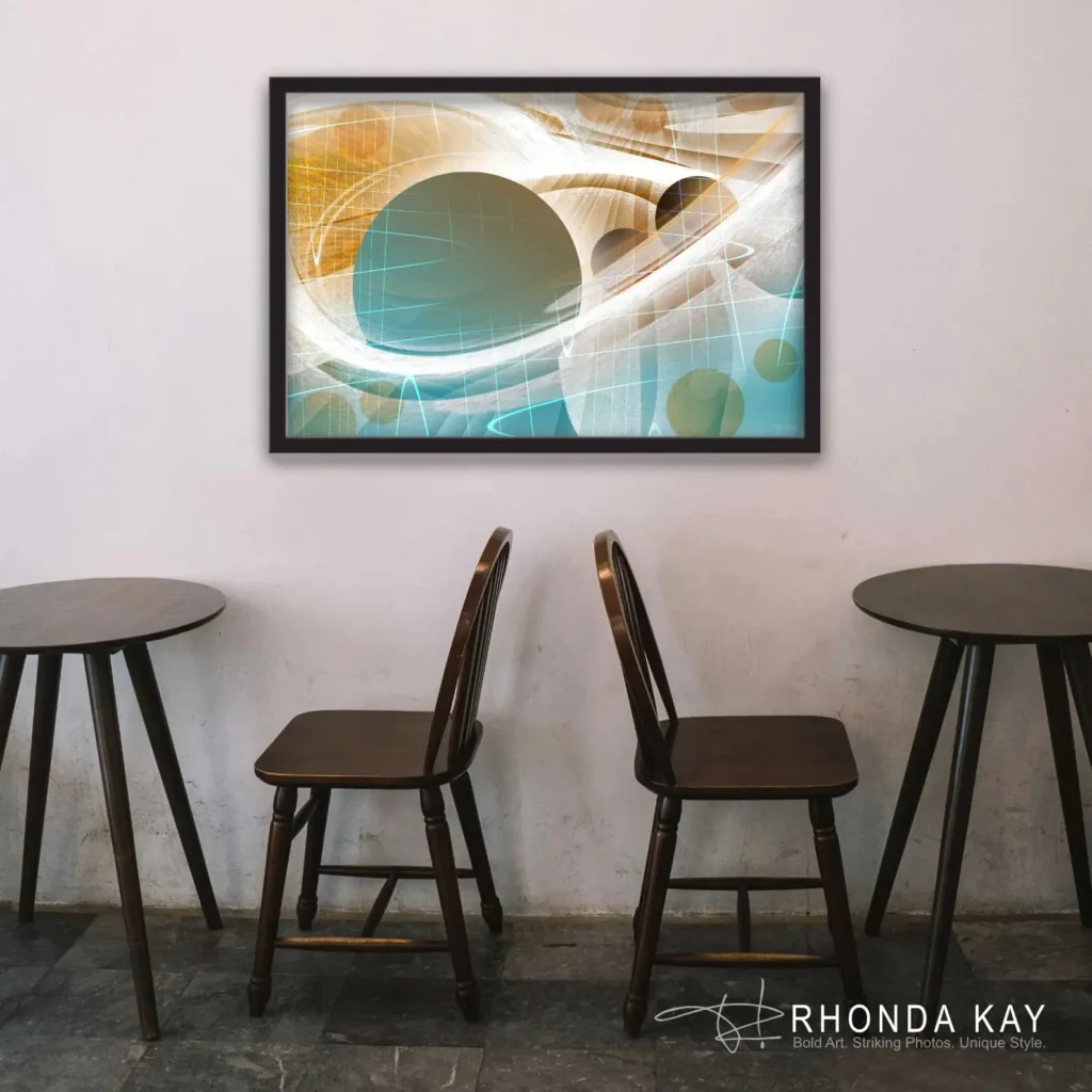 Rhonda Kay Digital Art Original: Radiating Light Mockup Image 05