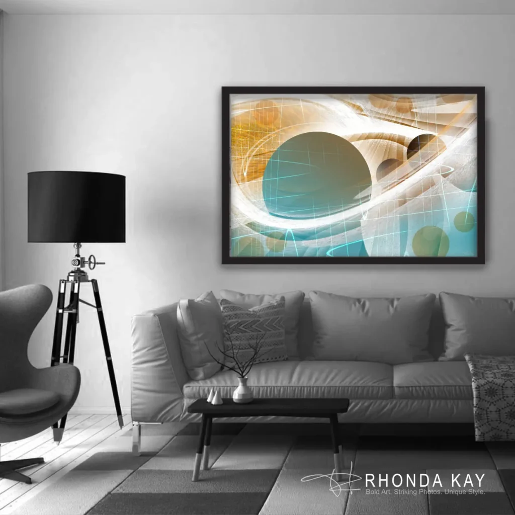 Rhonda Kay Digital Art Original: Radiating Light Mockup Image 07